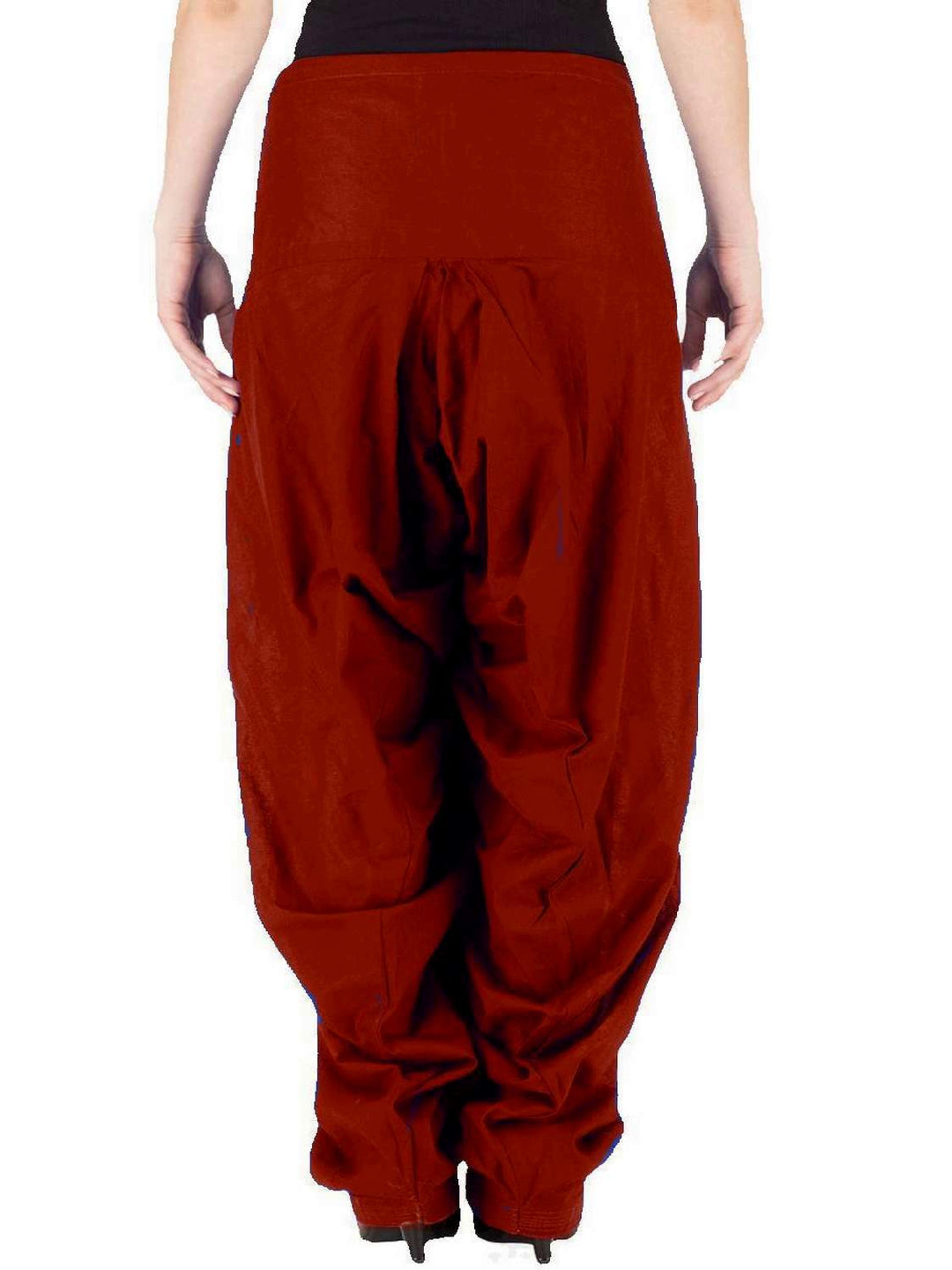 Womens Regular Fit Salwar Pant In Red